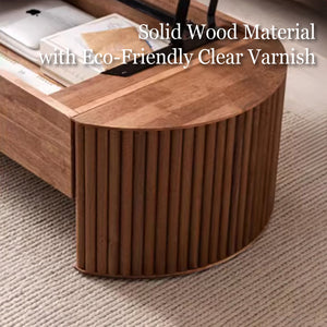 46.8'' Oval Lift Top Coffee Table Medium Size Wooden Finish Hidden Storage Elegant Design