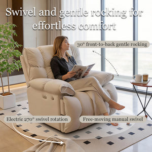 Electric Power Recliner Chair with Massage Heat Rocking Swivel & Vibration
