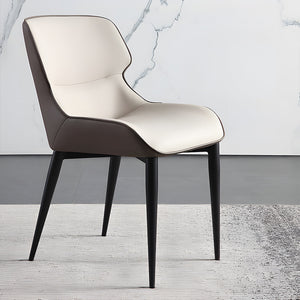 Sloane Set of 2 Curved-Back PU Leather Dining Chairs