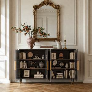 Celeste 59" Curved Ceramic-Top Sideboard