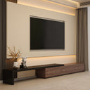 Extendable TV Stand with Storage Drawers Modern TV Console